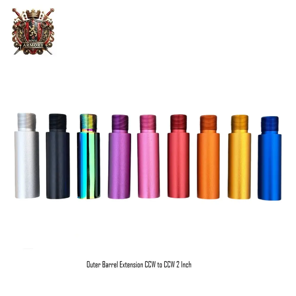 [2100000094608] Outer Barrel Extension CCW to CCW 2 Inch (Black)