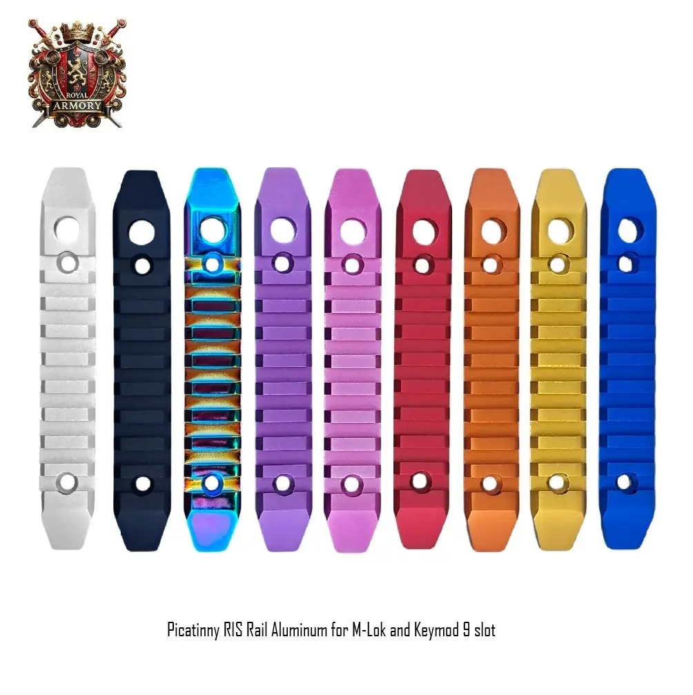 Picatinny RIS Rail Aluminum for M-Lok and Keymod 9 slot