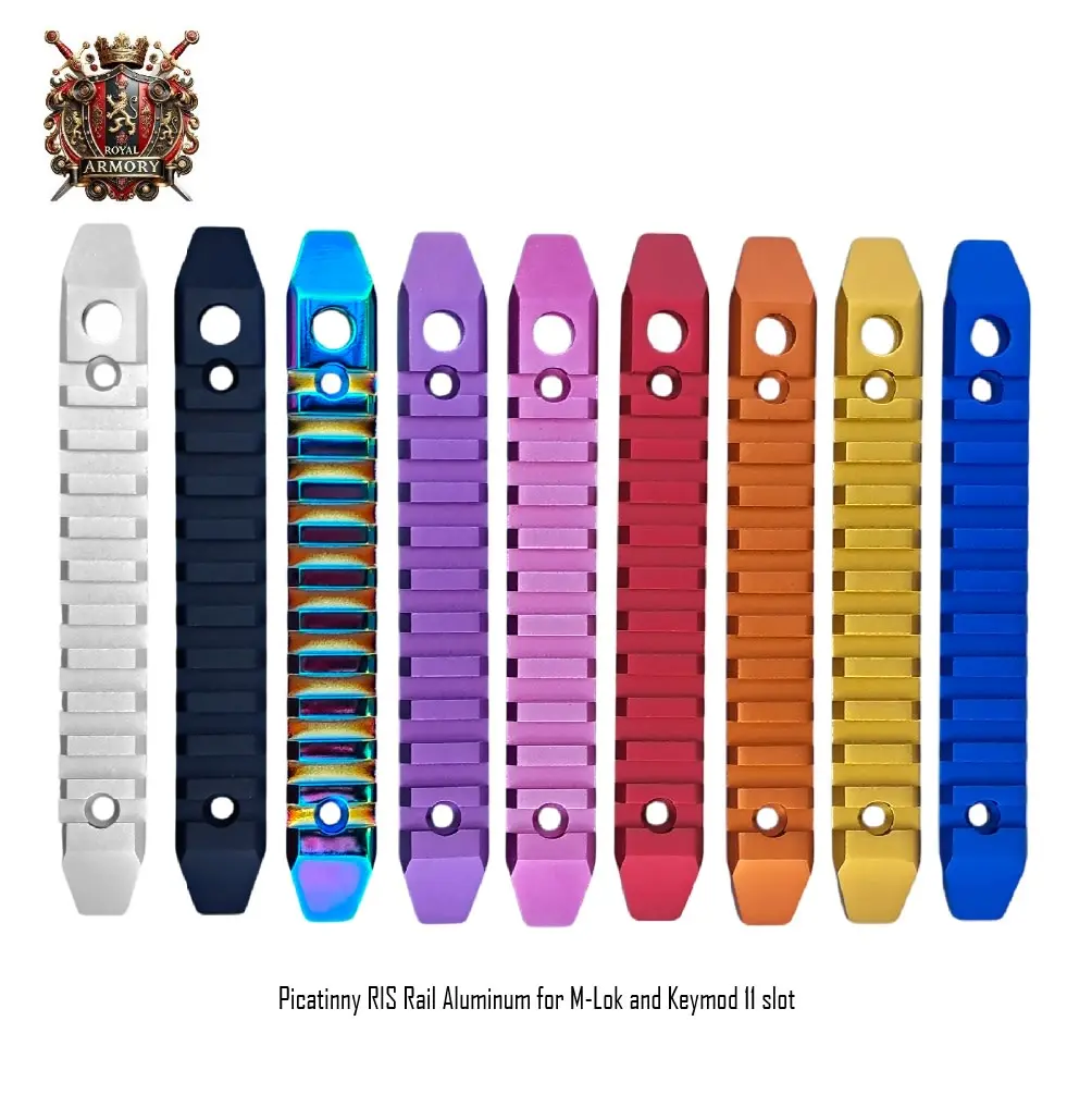 Picatinny RIS Rail Aluminum for M-Lok and Keymod 11 slot