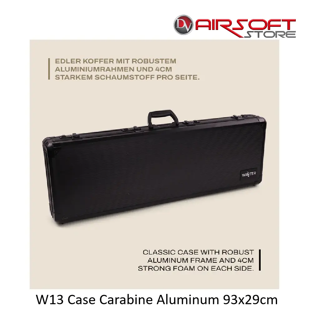 [2100000096725] W13 Case Carabine Aluminum 93x29cm (Black)