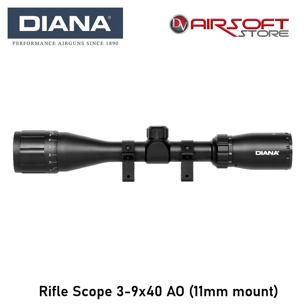 [2100000098071] Rifle Scope 3-9X40 AO + Scope mount 11mm RIS