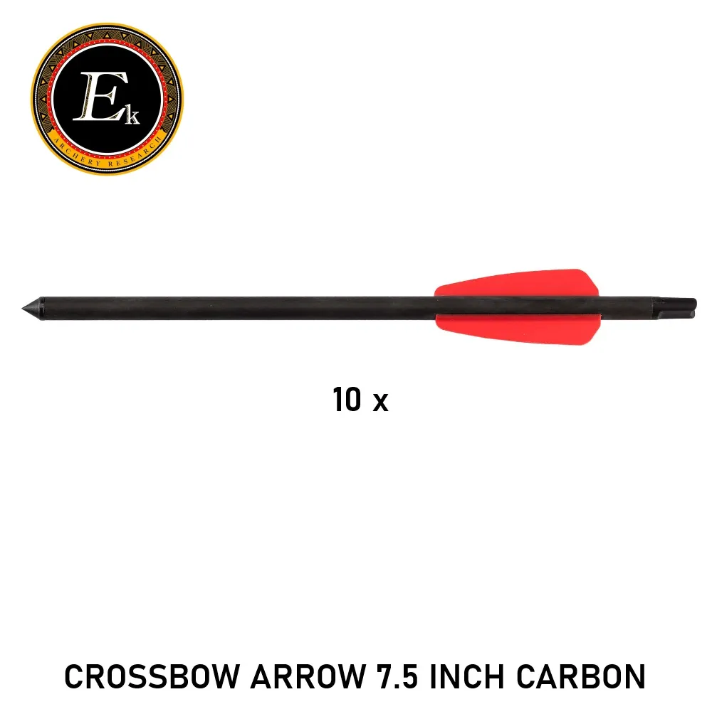 [2100000098439] Crossbow Arrow 7.5 Inch CARBON (10 pieces)