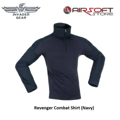 [2100000069798] Revenger Combat Shirt (Navy) (S)