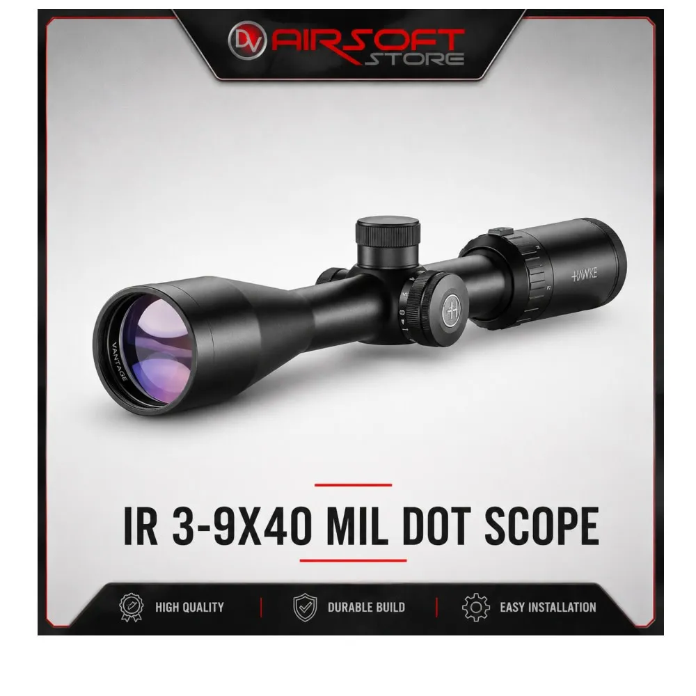 IR 3-9X40 MIL DOT SCOPE