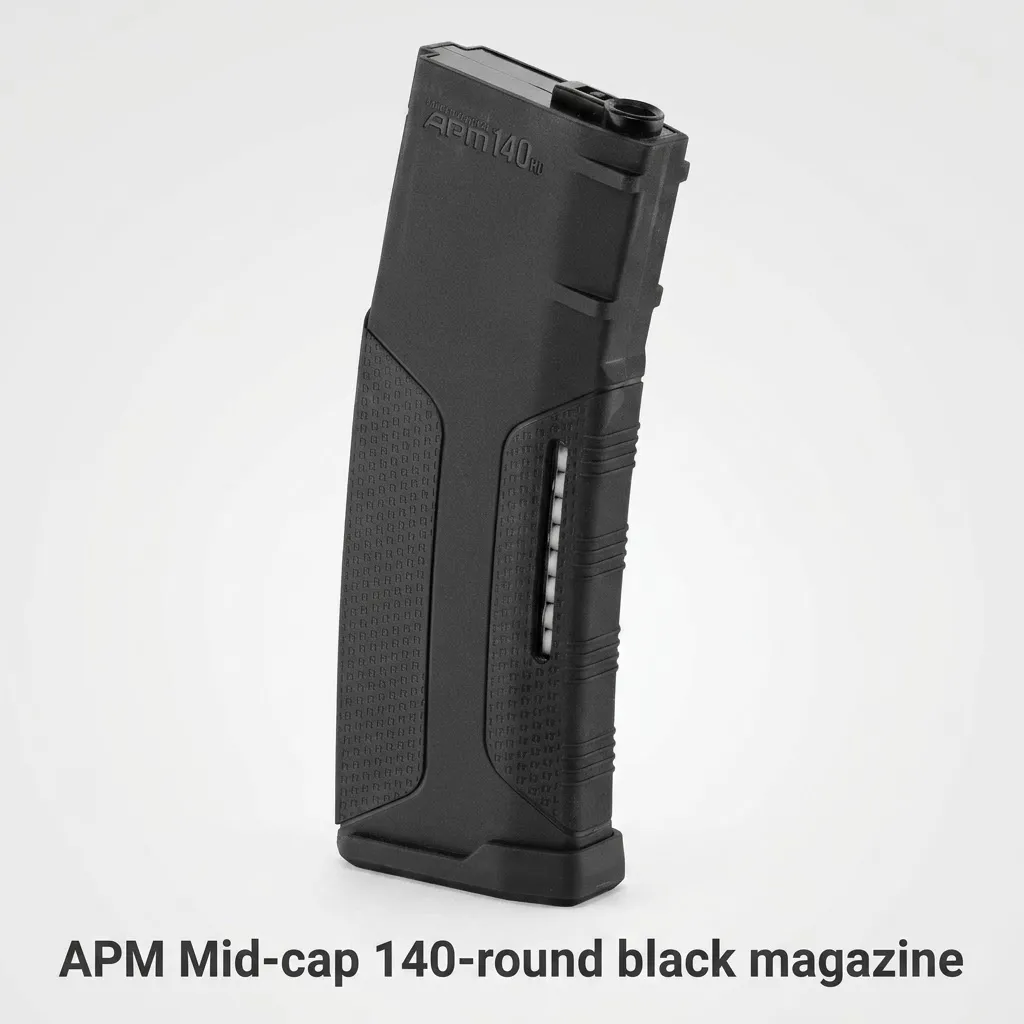 [2100000079650] APM Mid-cap 140-round black magazine