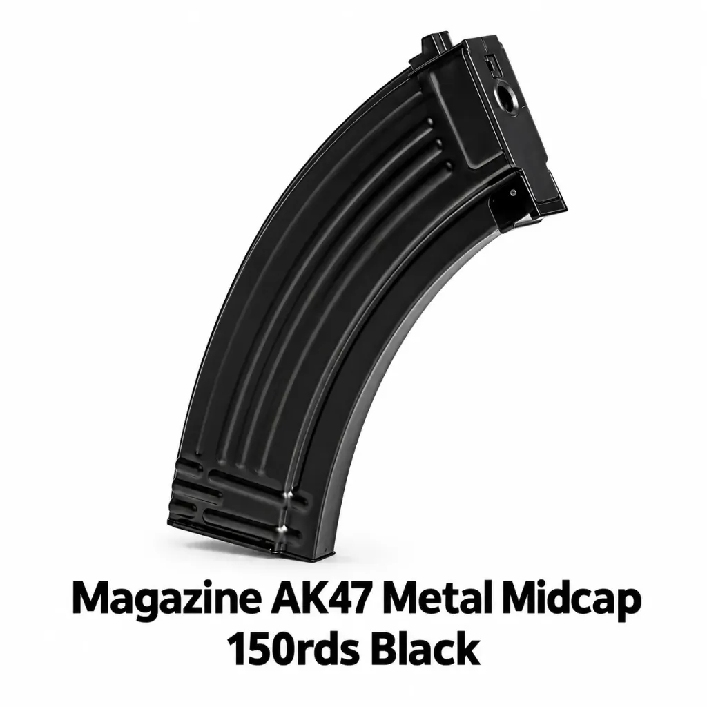 Magazine AK47 Metal Midcap 150rds Black