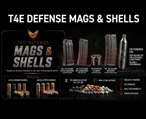 T4E Defense Mags & Shells