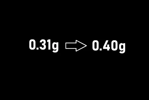 Bio BB 0.31g -> 0.40g